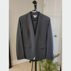 Bar III Collarless Open Front Blazer